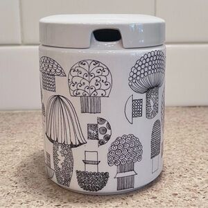 RARE Vintage Kaj Franck Arabia Finland Ceramic Tatti Mushroom Jam Jar w/Lid